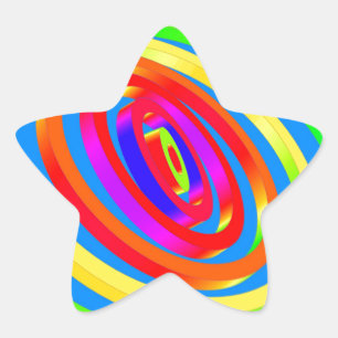 Pegatina En Forma De Estrella Resumen de arte