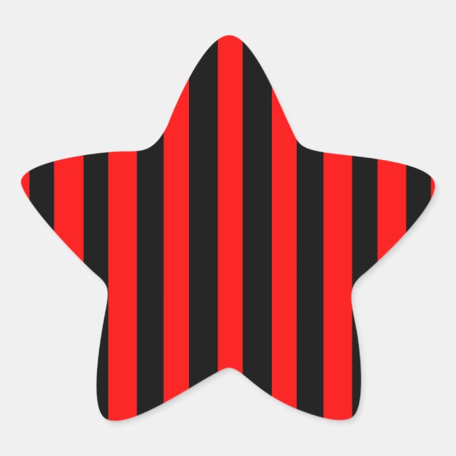 Pegatina En Forma De Estrella Ruby Black (Anverso)