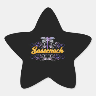 Pegatina En Forma De Estrella Sassenach Outlander Blue Dragonfly