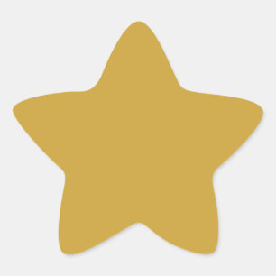Pegatina En Forma De Estrella Satin Sheen Gold color complementario de gama alta