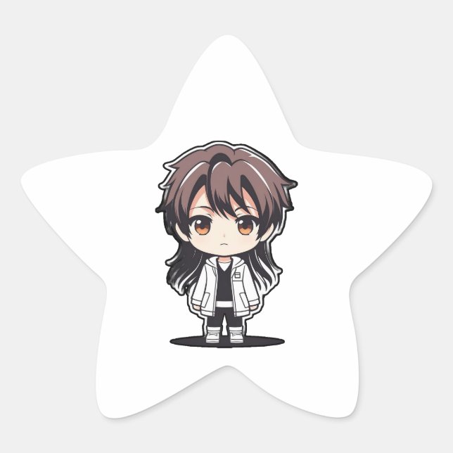Pegatina En Forma De Estrella Sato Masahito (Anverso)