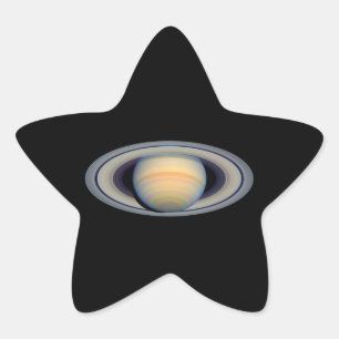 Pegatina En Forma De Estrella Saturno (Telescopio Hubble)