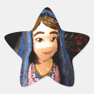 Pegatina En Forma De Estrella Señora Maria I
