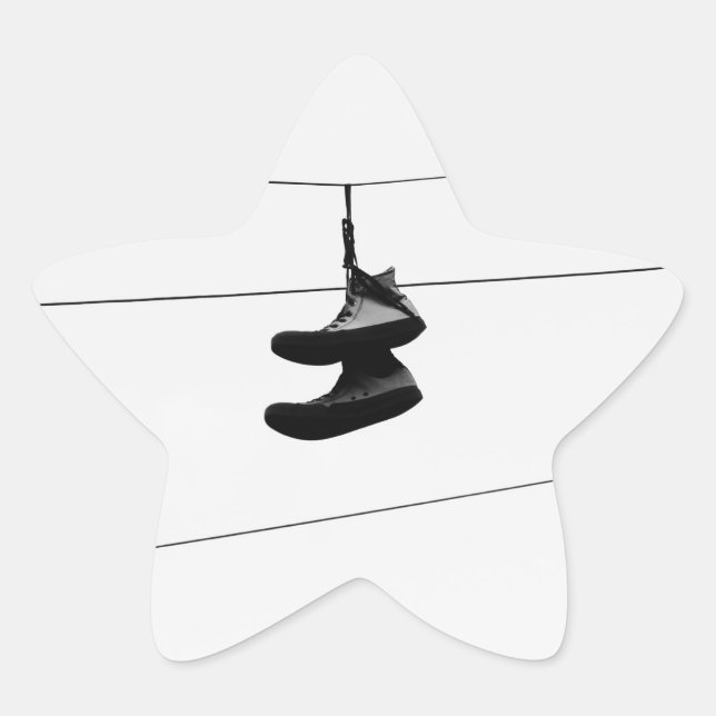 Pegatina En Forma De Estrella Shoefiti (Anverso)