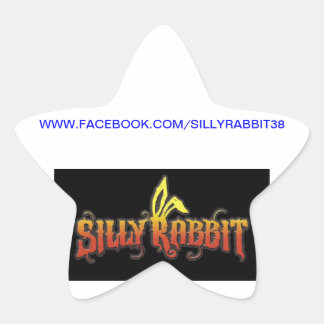 Pegatina En Forma De Estrella Silly Rabbit