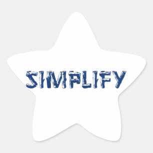 Pegatina En Forma De Estrella Simplificar