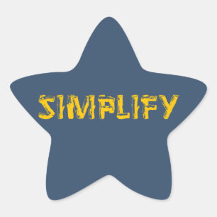 Pegatina En Forma De Estrella Simplificar