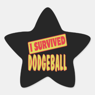 PEGATINA EN FORMA DE ESTRELLA SOBREVIVIR A DODGEBALL