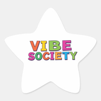Pegatina En Forma De Estrella Sociedad Vibe