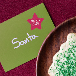 Pegatina En Forma De Estrella Solo para Navidades de ojos elfo