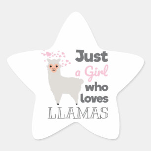 Pegatina En Forma De Estrella Sólo un Chica que ama las llamadas
