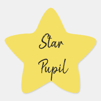 Pegatina En Forma De Estrella Star Pupil