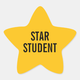 Pegatina En Forma De Estrella Star Student Gold Teacher Sticker for Classroom