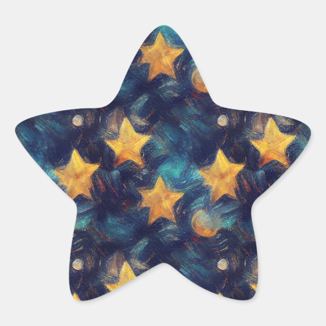 Pegatina En Forma De Estrella Starry Sky (Anverso)