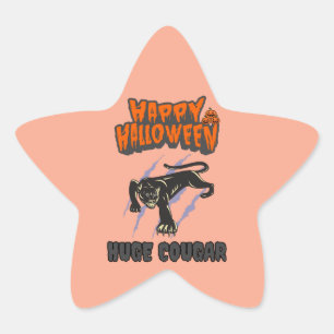 Pegatina En Forma De Estrella sticker custom cougar