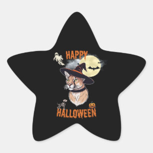 Pegatina En Forma De Estrella sticker halloween animals