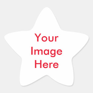 Pegatina En Forma De Estrella Su imagen personalizado