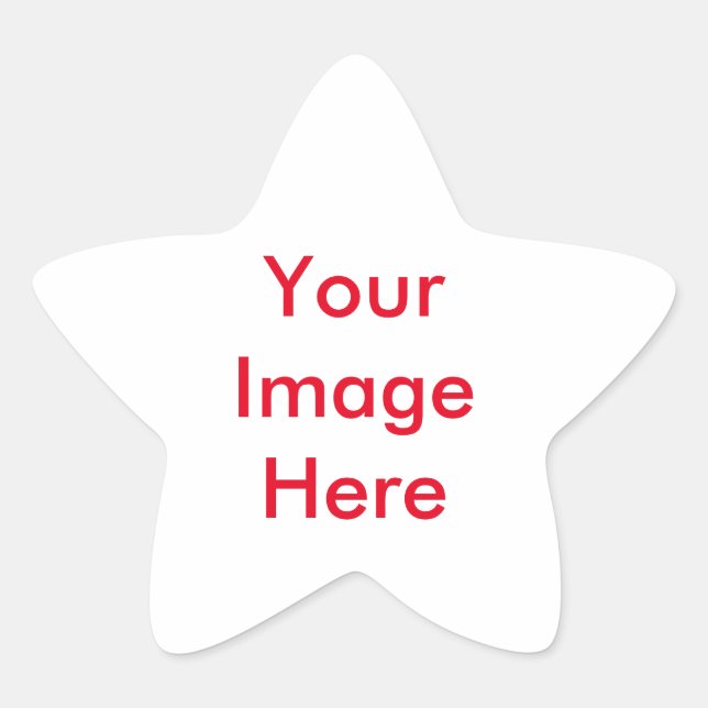 Pegatina En Forma De Estrella Su imagen personalizado (Anverso)