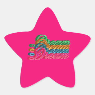Pegatina En Forma De Estrella Sueño