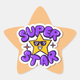 Pegatina En Forma De Estrella superestrella