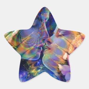 Pegatina En Forma De Estrella Te amo