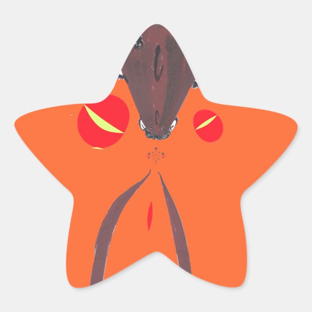 Pegatina En Forma De Estrella Te amo Nakupenda Swahili (Anverso)