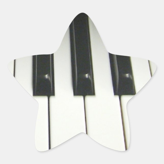 Pegatina En Forma De Estrella Teclado de piano (Anverso)