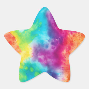 Pegatina En Forma De Estrella Tejido de neón ácido