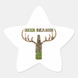 Pegatina En Forma De Estrella Temporada De Caza De Cervezas Regalo De Temporada
