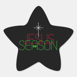 Pegatina En Forma De Estrella Temporada de Jesús