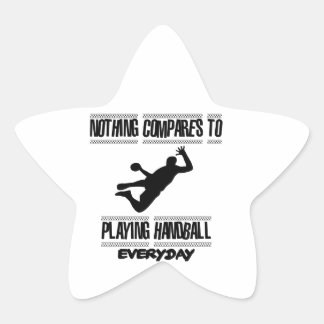 Pegatina En Forma De Estrella Tendencia de diseños geniales de Balonmano