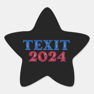 Pegatina En Forma De Estrella Texit 2024 Texas
