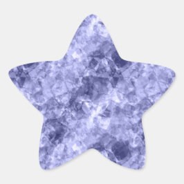 Pegatina En Forma De Estrella Textura cruzada azul oscuro