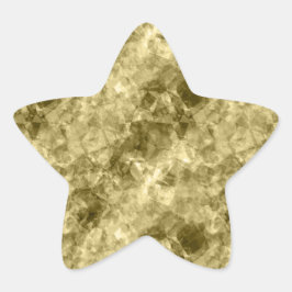 Pegatina En Forma De Estrella Textura en bruto de bronce
