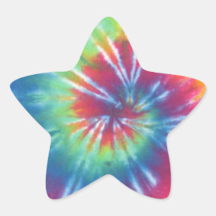 Pegatina En Forma De Estrella Tie Dye One