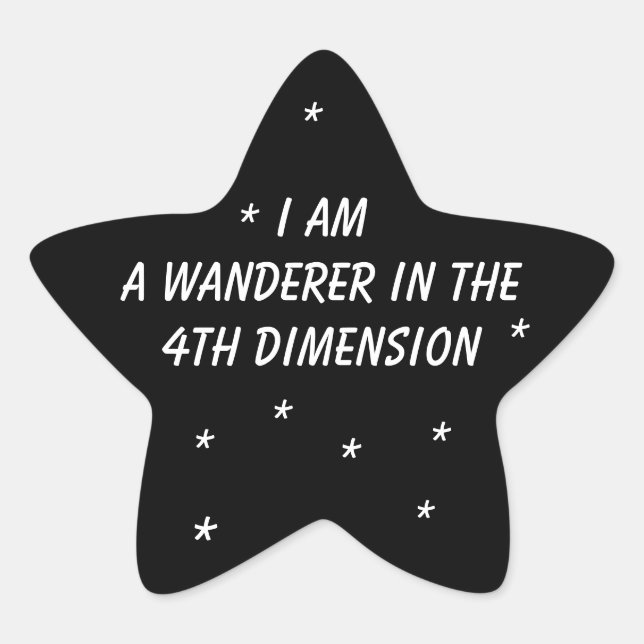 Pegatina En Forma De Estrella Time Wanderer (Anverso)