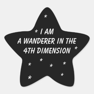 Pegatina En Forma De Estrella Time Wanderer