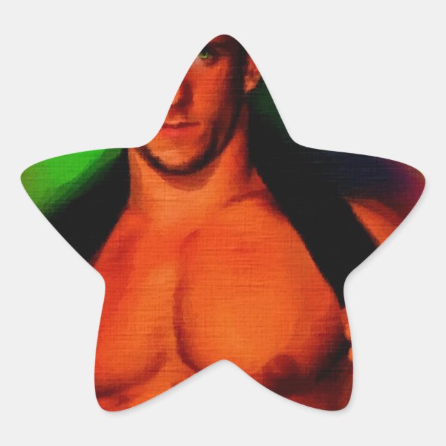 Pegatina En Forma De Estrella Toalla despegada (Anverso)