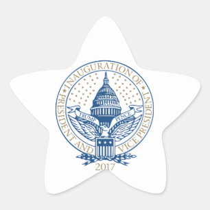 Pegatina En Forma De Estrella Toma de posesión de la presidencia Trump Pence 201