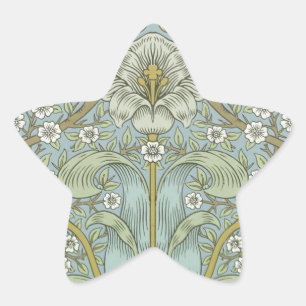 Pegatina En Forma De Estrella Torneo de primavera de William Morris