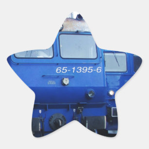 Pegatina En Forma De Estrella Tren búlgaro.