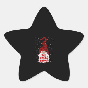 Pegatina En Forma De Estrella Tu tío Gnome Navidades Familia Coincidiendo Gift R