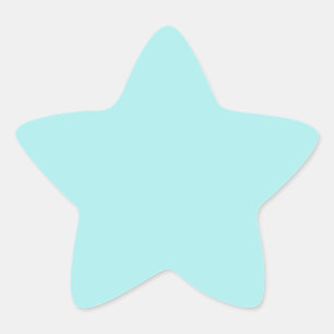 Pegatina En Forma De Estrella turquesa claro