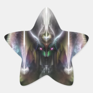 Pegatina En Forma De Estrella Tyrinan El Dios Horikin De La Guerra