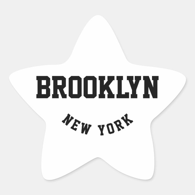 Pegatina En Forma De Estrella Ubicación de la ciudad y el Personalizado estatal (Anverso)