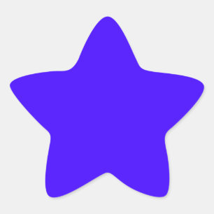 Pegatina En Forma De Estrella Ultramarino Eléctrico