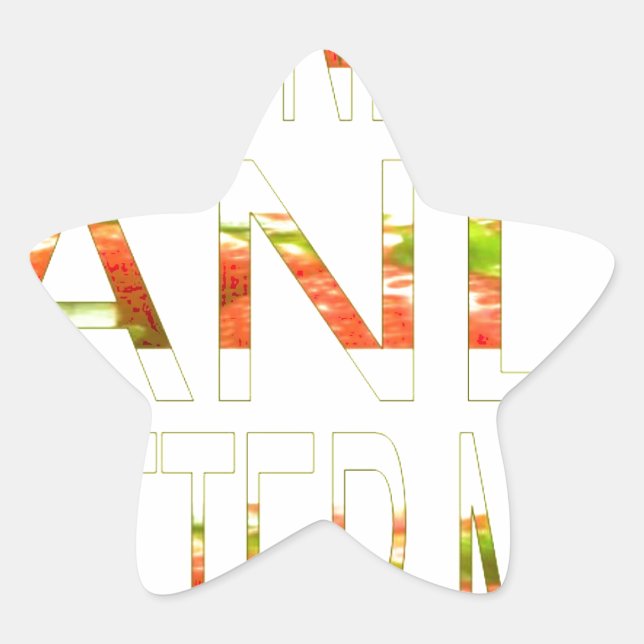 Pegatina En Forma De Estrella Un buen día y un mejor arte nocturno (Anverso)