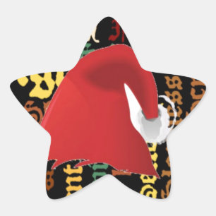 Pegatina En Forma De Estrella Un regalo para los navidades tiene un buen día y u