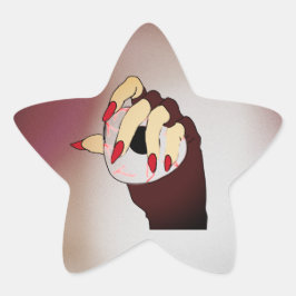 Pegatina En Forma De Estrella Un toque de visión trippy