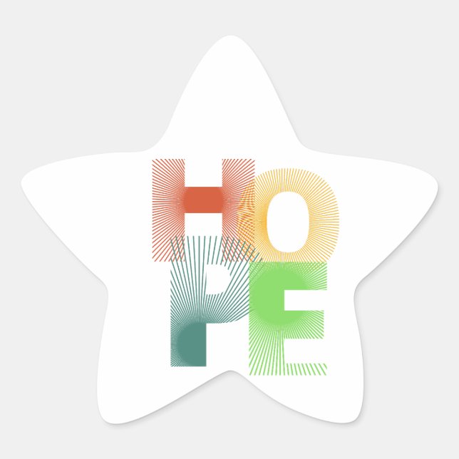 PEGATINA EN FORMA DE ESTRELLA VENDER EL CONFORT (Anverso)